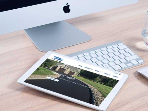 Todd-Lyons-Paving website home page by Devine Design