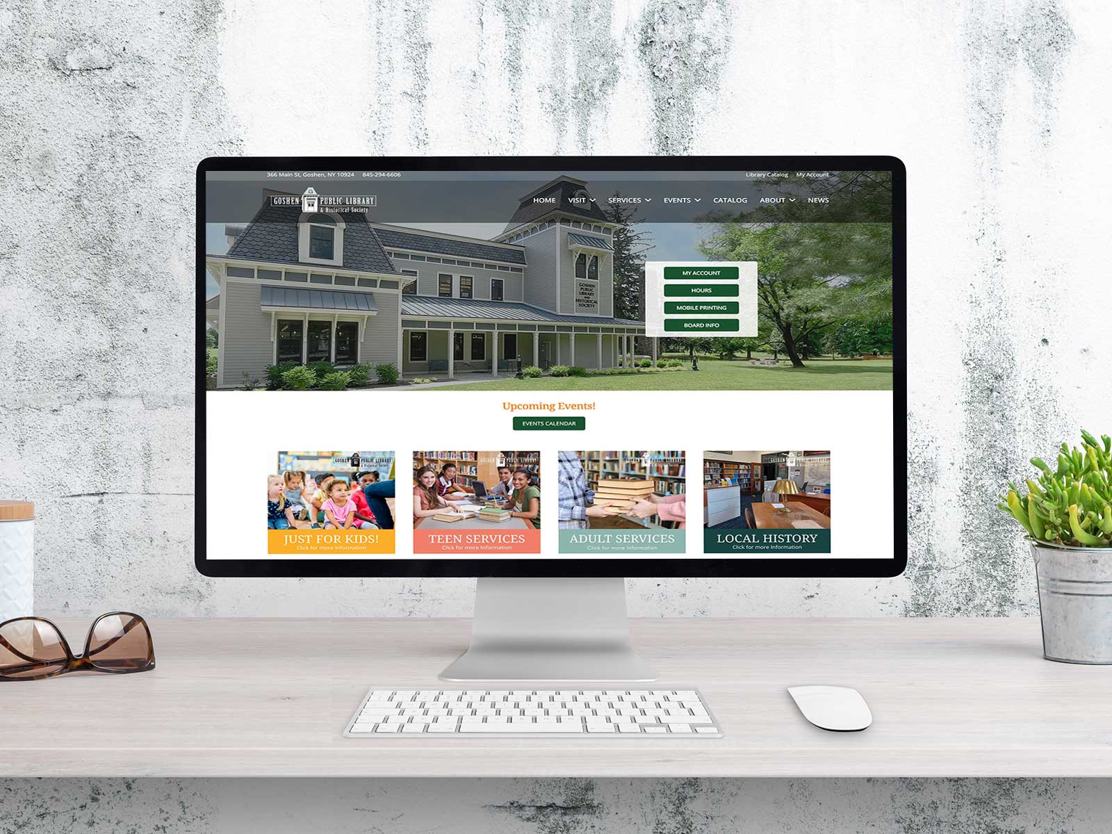 Goshen-Public-Library website by DevineDesign.com